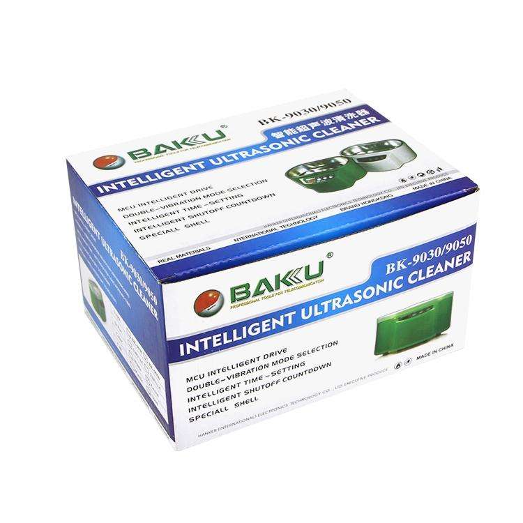 BAKU BK-9050 30W / 50W Adjustable 0.6L LCD Display Ultrasonic Cleaner, AC 220V(Green)