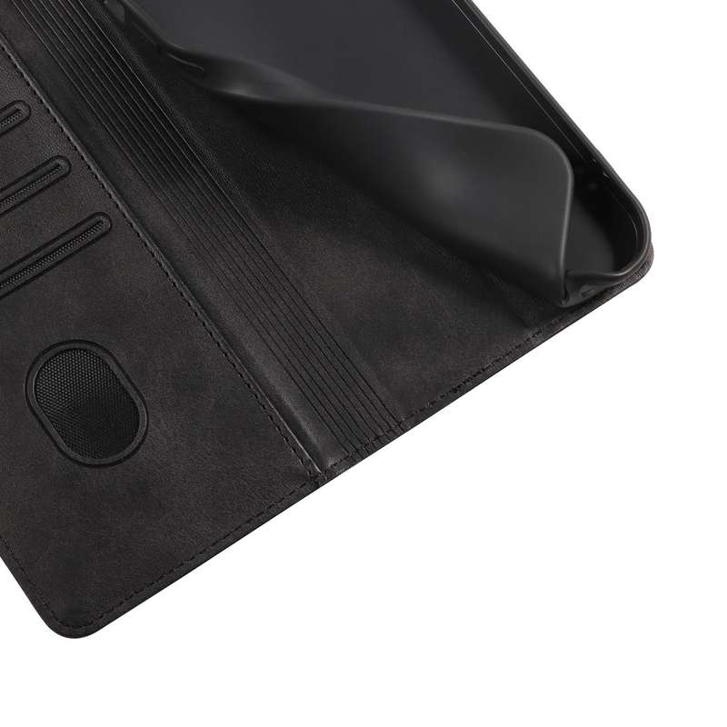 For Samsung Galaxy A33 5G Calf Texture Magnetic Flip Leather Phone Case(Black)