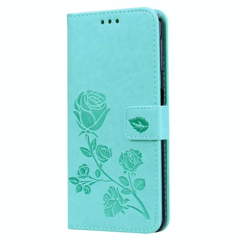 Rose Embossed Horizontal Flip PU Leather Case for Samsung Galaxy A7 (2018) , with Holder & Card S...