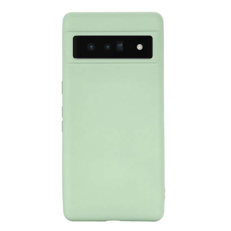 For Google Pixel 7 Pure Color Liquid Silicone Shockproof Phone Case(Green)