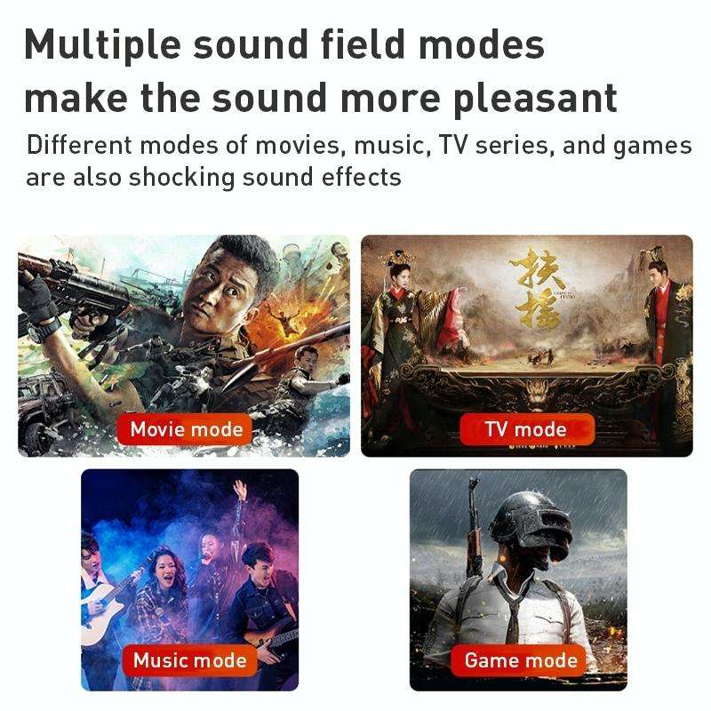 D90 Home Theater Audio Echo Wall Soundbar Subwoofer Bluetooth Audio(Brown)