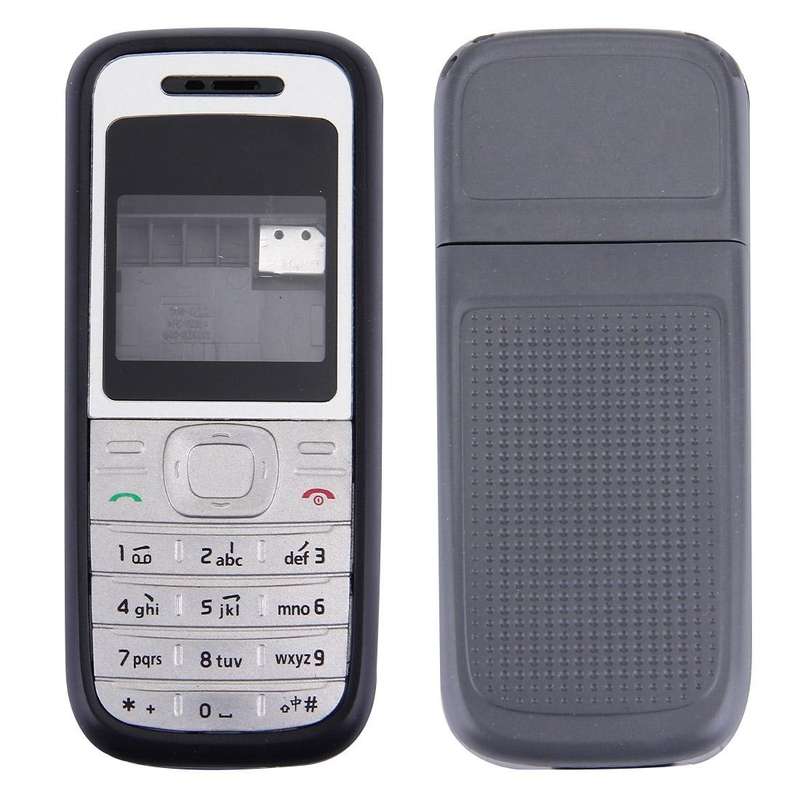 Full Housing Cover (Front Cover + Middle Frame Bezel + Battery Back Cover) for Nokia 1200 / 1208 ...