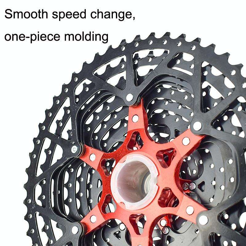 VG Sports Split Mountain Bike Lightweight Cassette Flywheel, Style: 12 Speed 50T (Black)