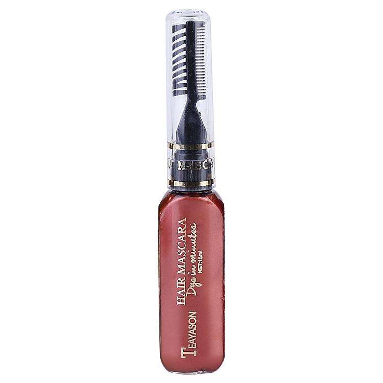 One-time Hair Temporary Color Hair Dye Non-toxic DIY Hair Color Mascara Dye Cream Hair(Wine Red)