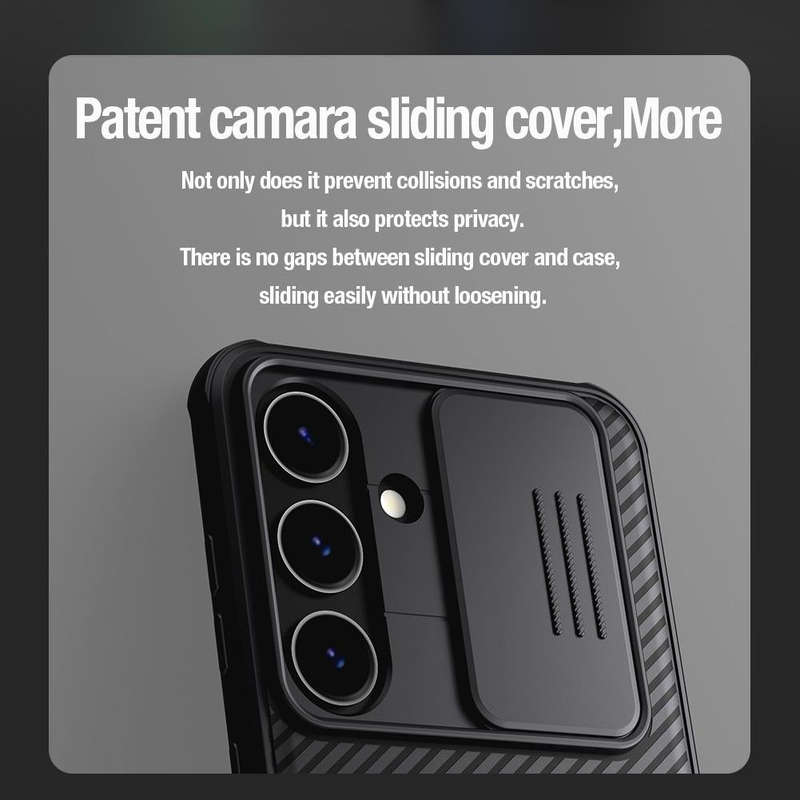 For Samsung Galaxy S24 5G NILLKIN Black Mirror Pro Series Camshield PC Phone Case(Black)