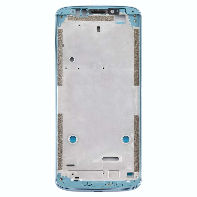 Front Housing LCD Frame Bezel Plate for Motorola Moto E5 Plus (Blue)