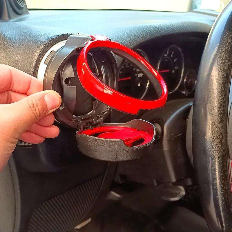 For Jeep Wrangler JK 2007-2017 JL / JT 2018+ Car Air Conditioner Air Vent Water Cup Holder (Silver)