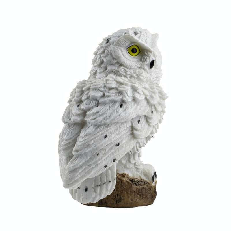 Solar Powered Owl Shape LED Night Light Garden Lawn Lamp(Brown)