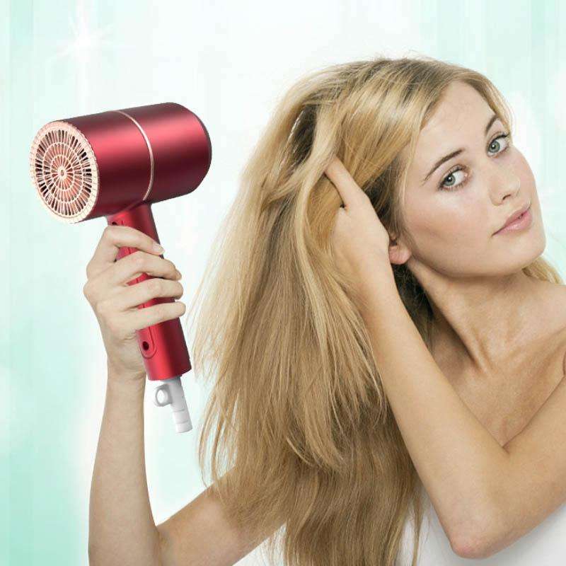 Home Dormitory Mute High-Power Hot And Cold Air Hair Dryer, 220V UK Plug(Grey)