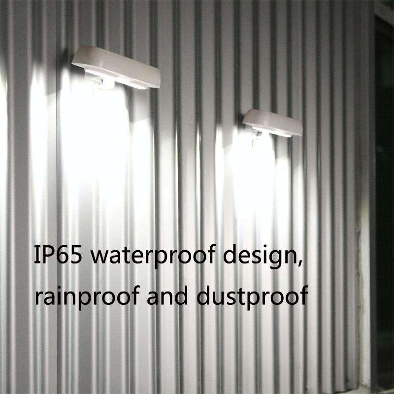 12 LED Solar Outdoor Waterproof Body Sensor Wall Light(White Shell-White Light)