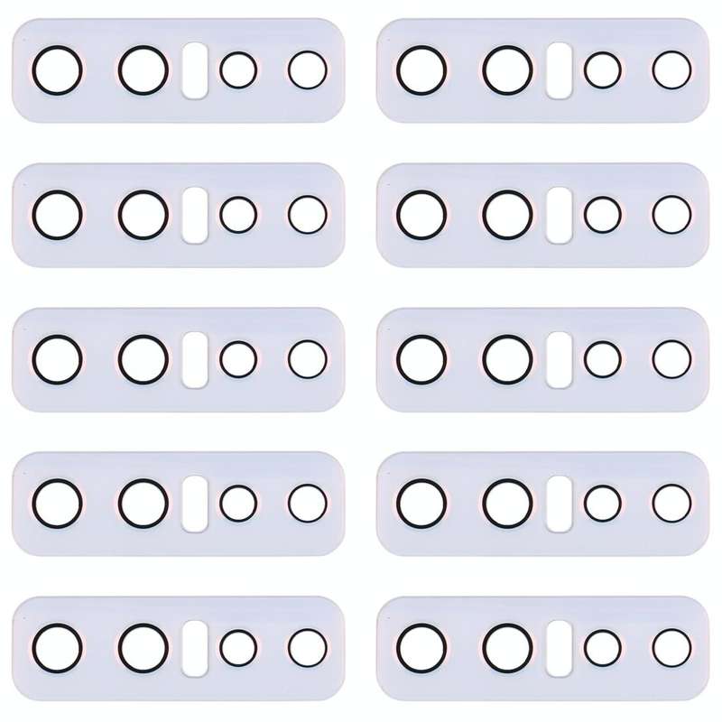 For Vivo V17 Pro 10pcs Back Camera Lens (White)