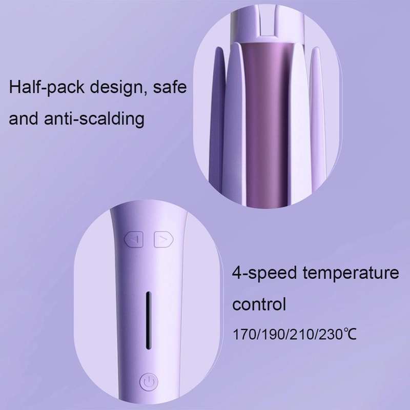 RD-2118 32mm Intelligent Induction Automatic Curling Iron Electric Rotary Automatic Hair Curler, ...