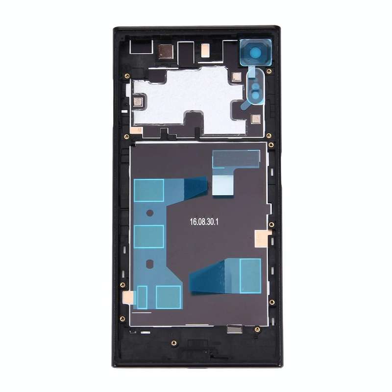 Back Battery Cover + Back Battery Bottom Cover + Middle Frame for Sony Xperia XZ(Black)