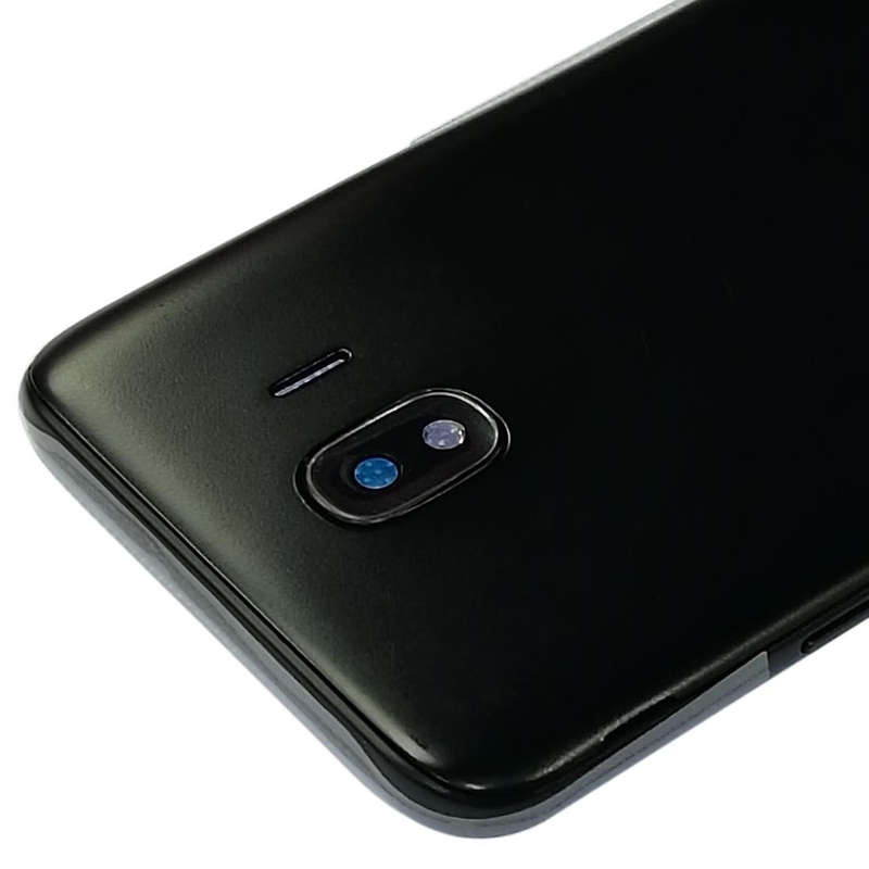 For Galaxy J4, J400F/DS, J400G/DS Back Cover + Middle Frame Bezel Plate (Black)