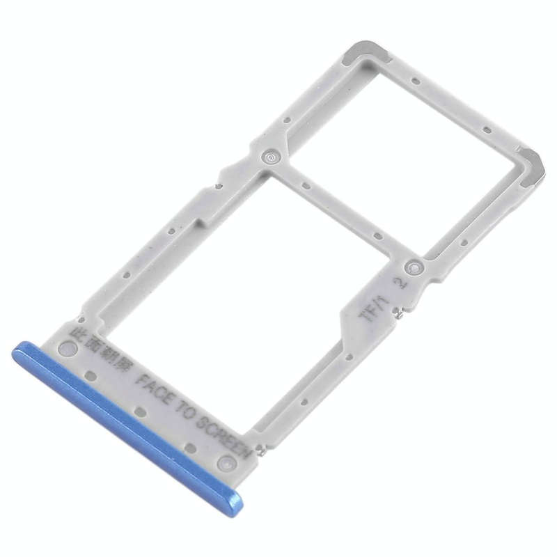 SIM Card Tray + SIM Card Tray / Micro SD Card Tray for Xiaomi Redmi Note 6 Pro (Blue)