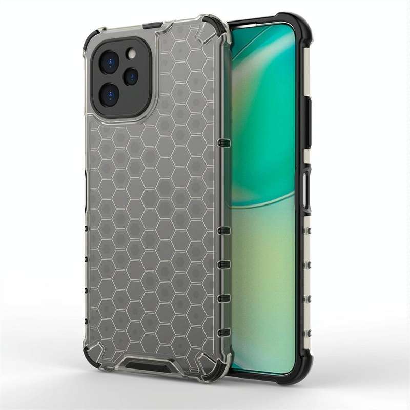 For Huawei Nova Y61 4G Honeycomb Shockproof Phone Case(Black)