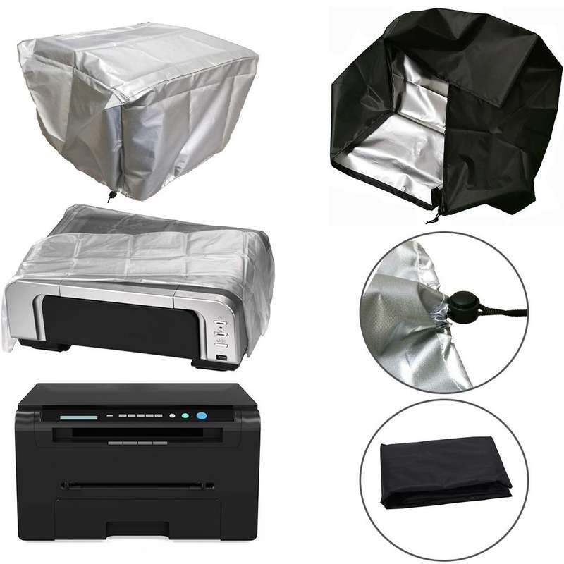 3D Printer Waterproof Cover Copier Dust Cover, Size: 43x43x32cm(Silver)