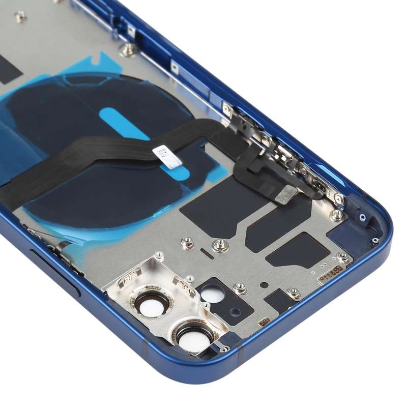 Battery Back Cover (with Side Keys & Card Tray & Power + Volume Flex Cable & Wireless Charging Mo...