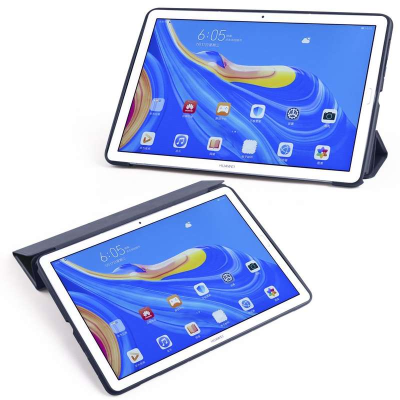 For Huawei MediaPad M6 10.8 inch 3-folding Horizontal Flip PU Leather + Shockproof Honeycomb TPU ...