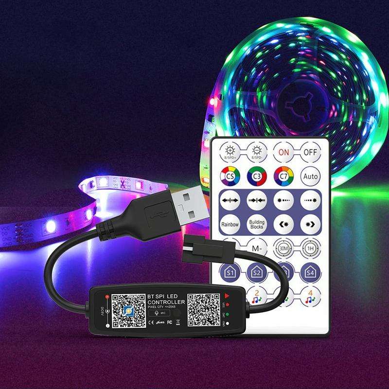 WS2812B USB 5V APP Remote Controller Bluetooth Music Controller for SK6812 WS2811 WS2812 LED Ligh...