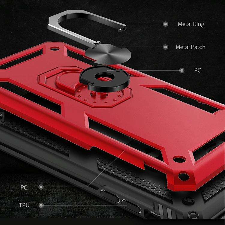 For iPhone SE 2022 / SE 2020 Shockproof TPU + PC Protective Case with 360 Degree Rotating Holder(...