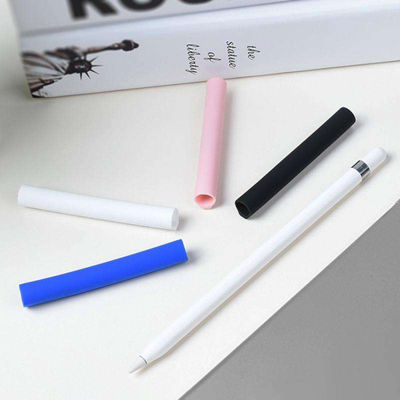 Magnetic Sleeve Silicone Holder Grip Set for Apple Pencil (Blue)