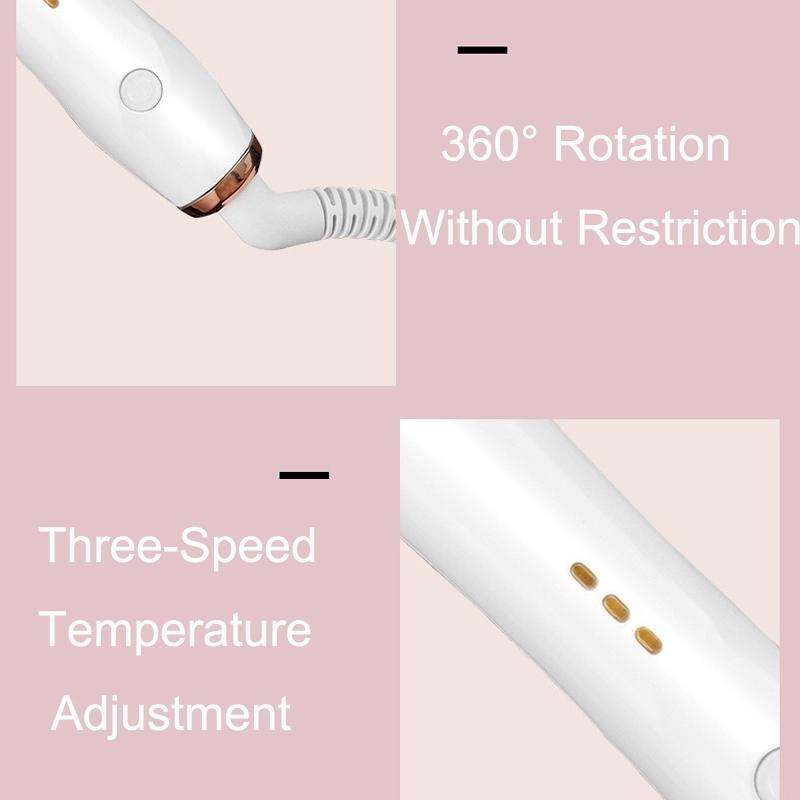 Automatic Curling Iron With Bi-Directional Rotating Ceramic Glaze Coating Hair Care, Plug: EU Plu...