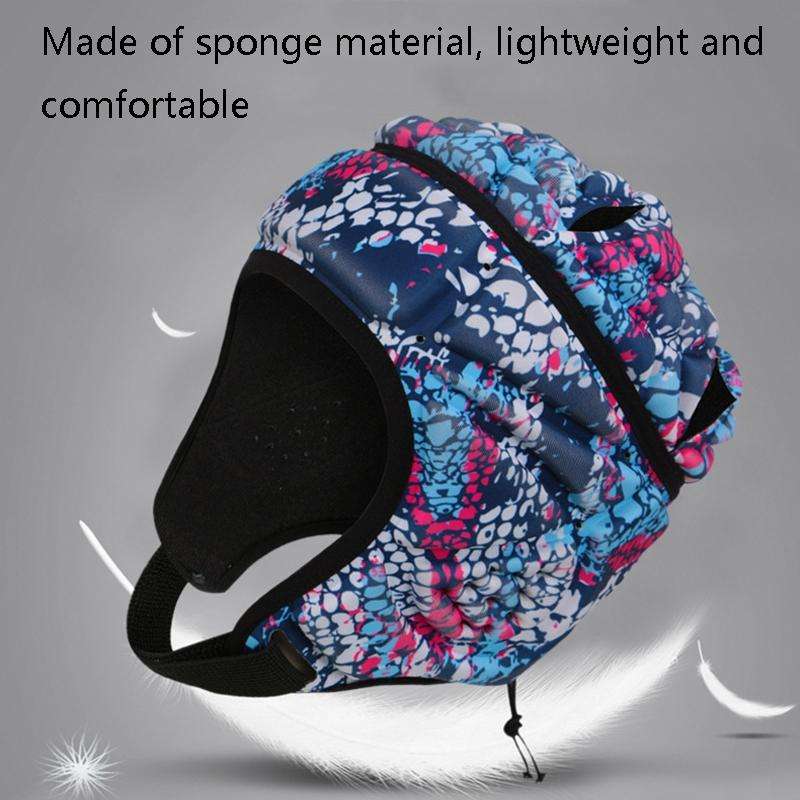 1933 Soft Football Helmet Sport Roller Skating Protective Cap(Cool Green)