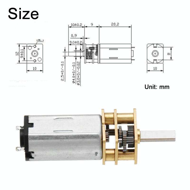 GM12-N30VA DC12V 100RPM Micro High Torque Permanent Magnet Gear Motor