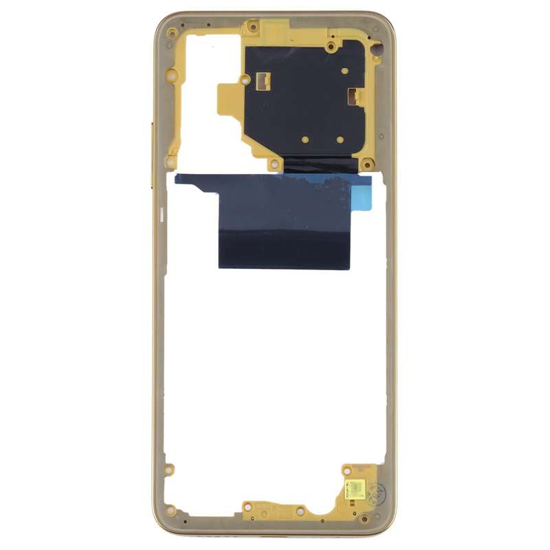 Original Middle Frame Bezel Plate for Xiaomi Poco M4 Pro 4G MZB0B5VIN(Yellow)