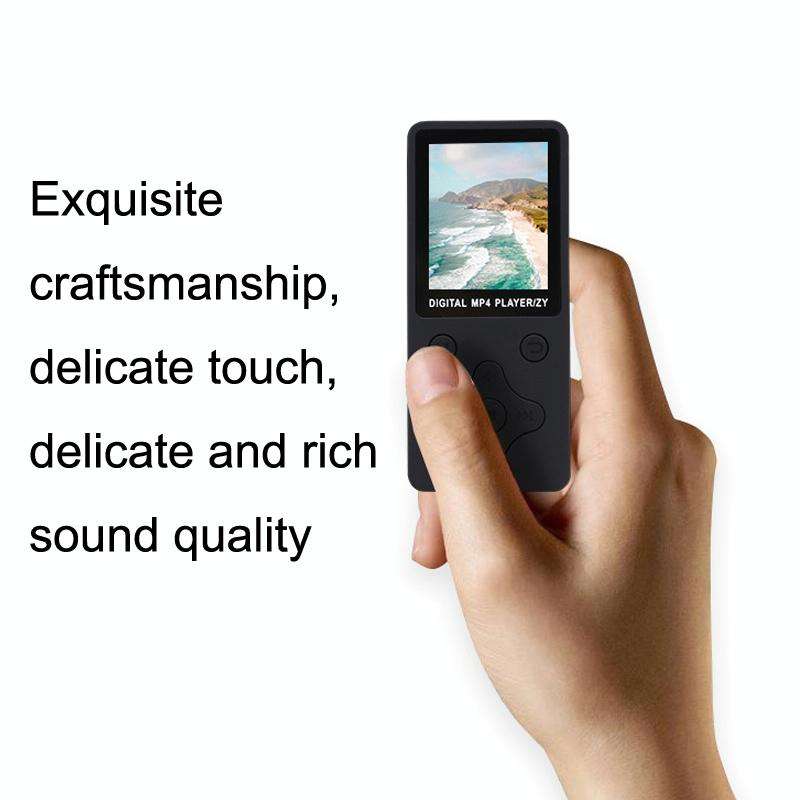 T68 Card Lossless Sound Quality Ultra-thin HD Video MP4 Player(Black)