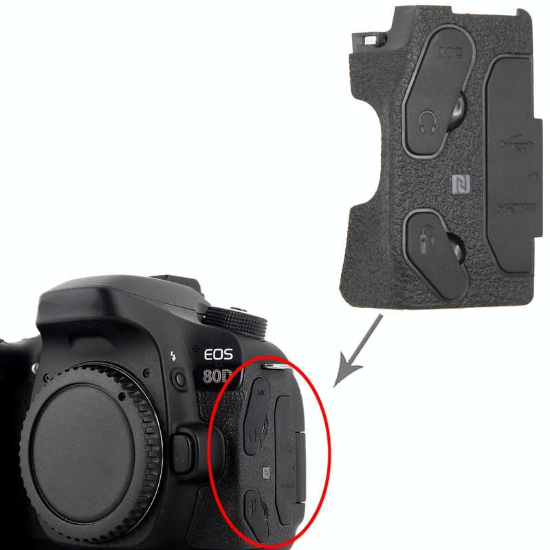 For Canon EOS 80D OEM USB Cover Cap