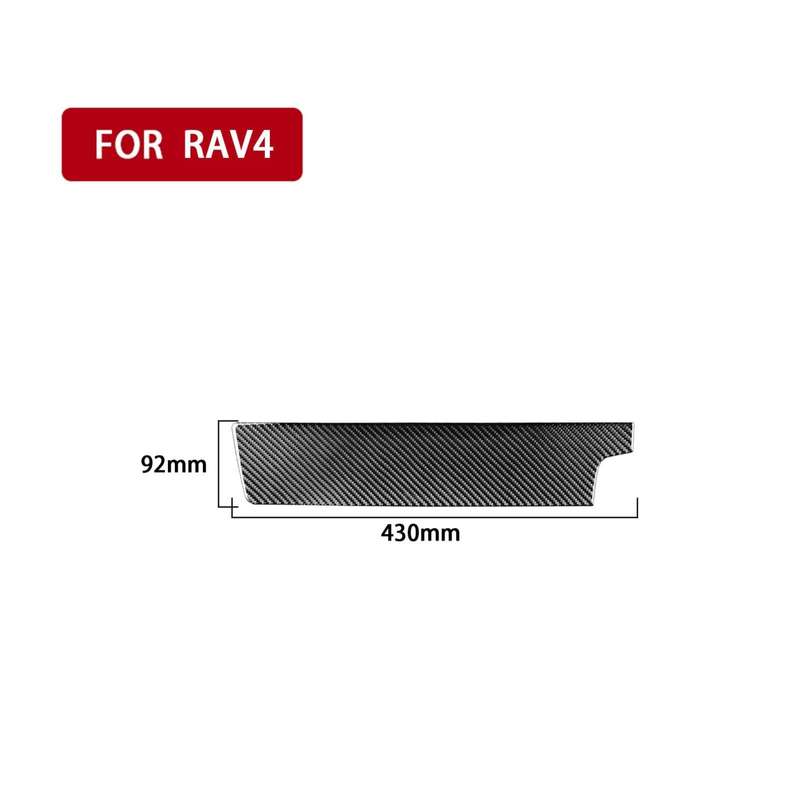 Carbon Fiber Car Co-pilot Control Panel Decorative Sticker for Toyota Old RAV4 2006-2013,Right Drive