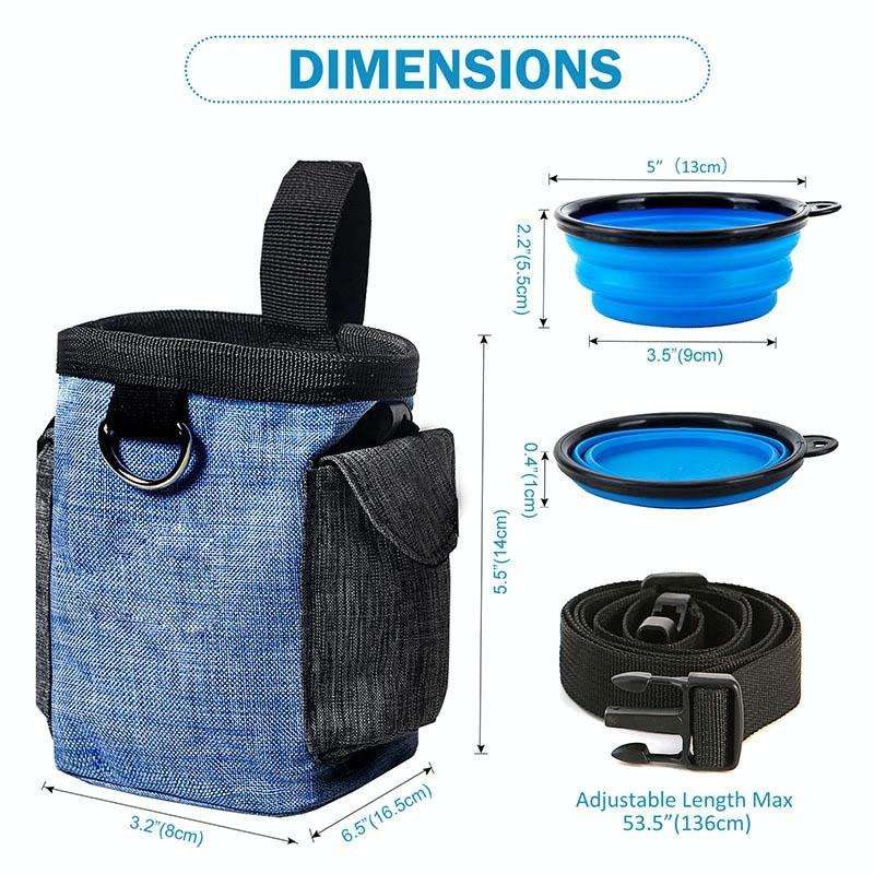 Dog Training Bag Outing Food Snacks Garbage Bag Dog Outing Training Waist Bag Pet Training Bag, S...