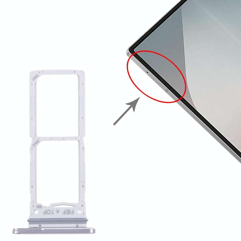 For Samsung Galaxy Z Fold6 SM-F956B Original SIM Card Tray + SIM Card Tray (Silver)