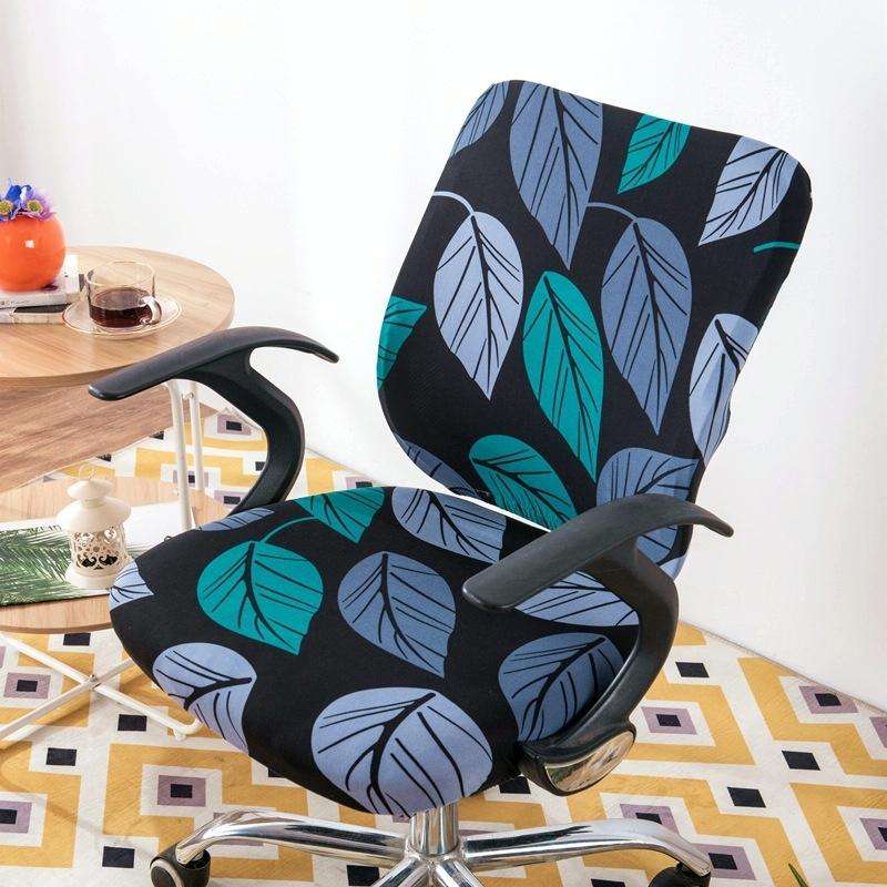 Cushion Cover+Back Cover Stretch Split Chair Cover Computer Chair Sleeve Office Desk Chair Cover(...