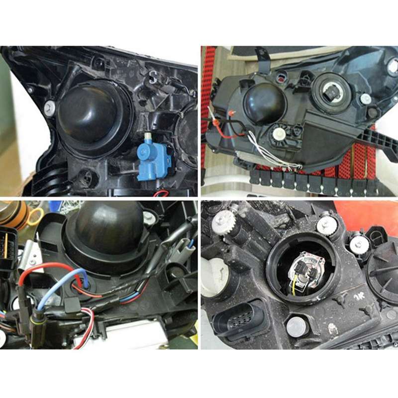 2 PCS Universal Car LED Headlight HID Xenon Lamp Silicone Dust Cover Seal Caps LED Headlight Seal...