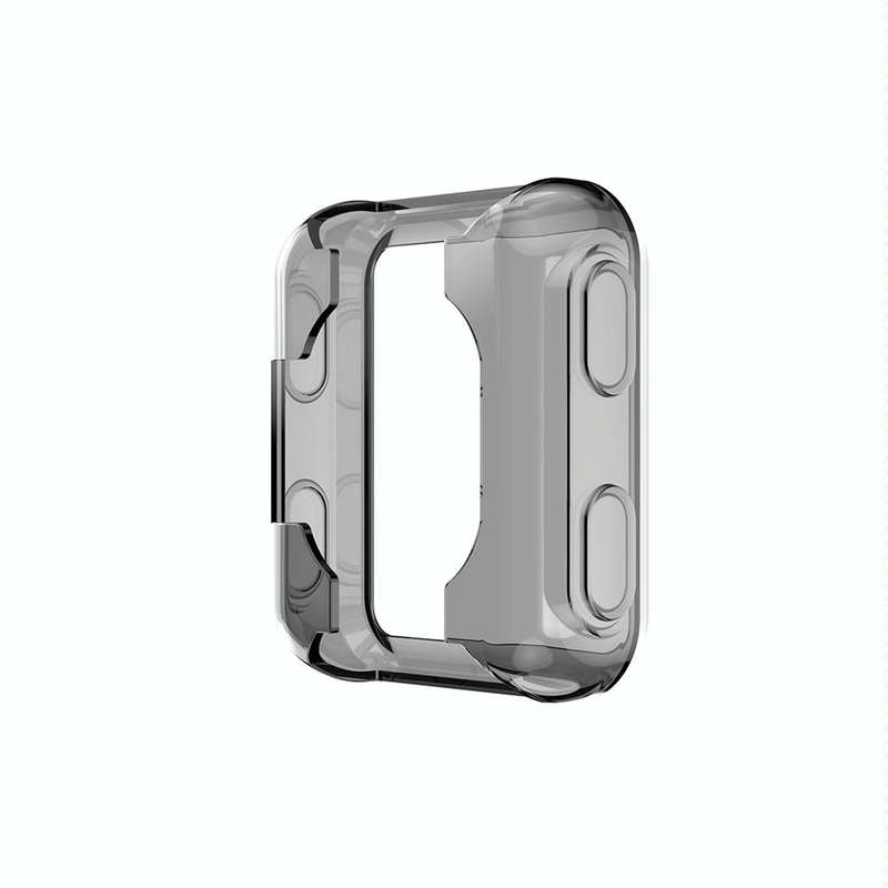 For Garmin Forerunner 35 / 30 TPU Half-pack Candy Color Protective Case(Transparent Black)