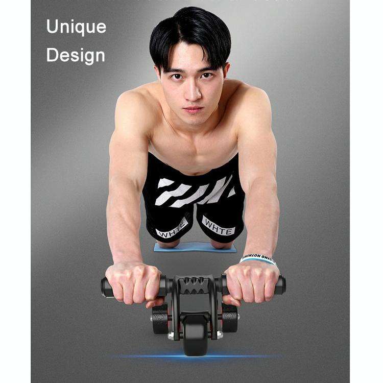 Three Wheels Abdominal Roller Round Home Office Outdoor Mute Fitness Equipment Sports for Man / W...