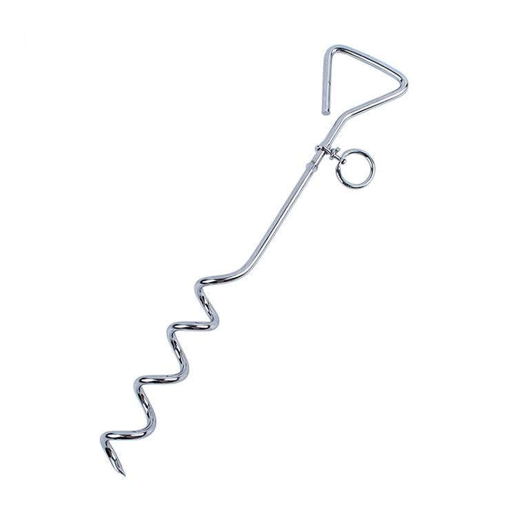 Stainless Steel Dog Spiral Tie Out 360 Degree Rotation Anti Wrap Fixed Pile Outdoor Camping Stake...