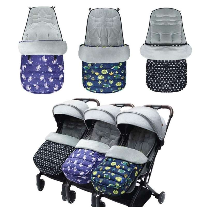Universal Stroller Sleeping Bag Windproof Footmuff Non-Slip Warm Bunting Bag, Style: Starry Sky