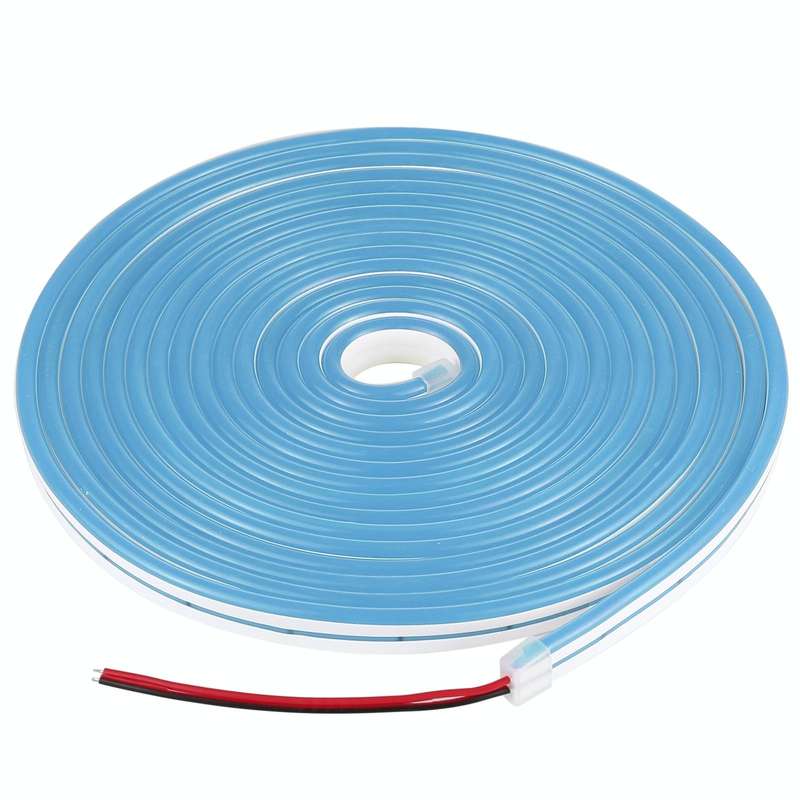 CJ-1206 12V 6A 5m IP65 Waterproof Silicone Neon LED Strip Light(Sky Blue)