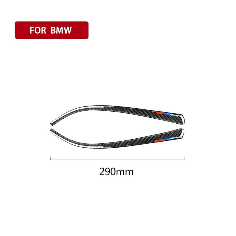 Three Color B Carbon Fiber Car Rearview Mirror Bumper Strip Decorative Sticker for BMW F30 2013-2...
