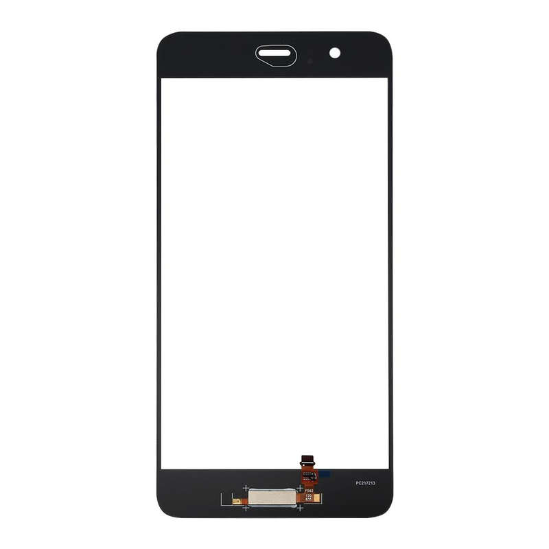 For Huawei P10 Plus Front Screen Outer Glass Lens, Support Fingerprint Identification (Black)