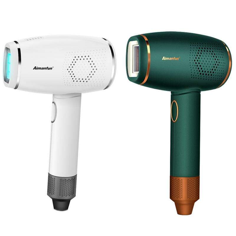 Aimanfun Home IPL Laser Photon Rejuvenation Hair Removal Instrument, Plug: EU Plug(Ivory)