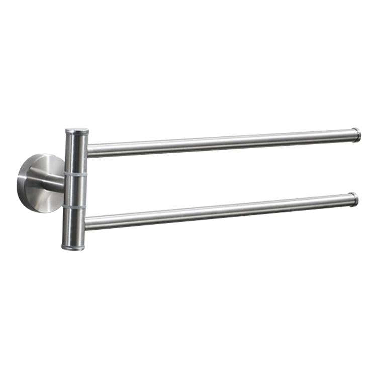 Stainless Steel Towel Bar Rotating Towel Rack Bathroom Kitchen Wall-mounted Towel Polished Rack H...