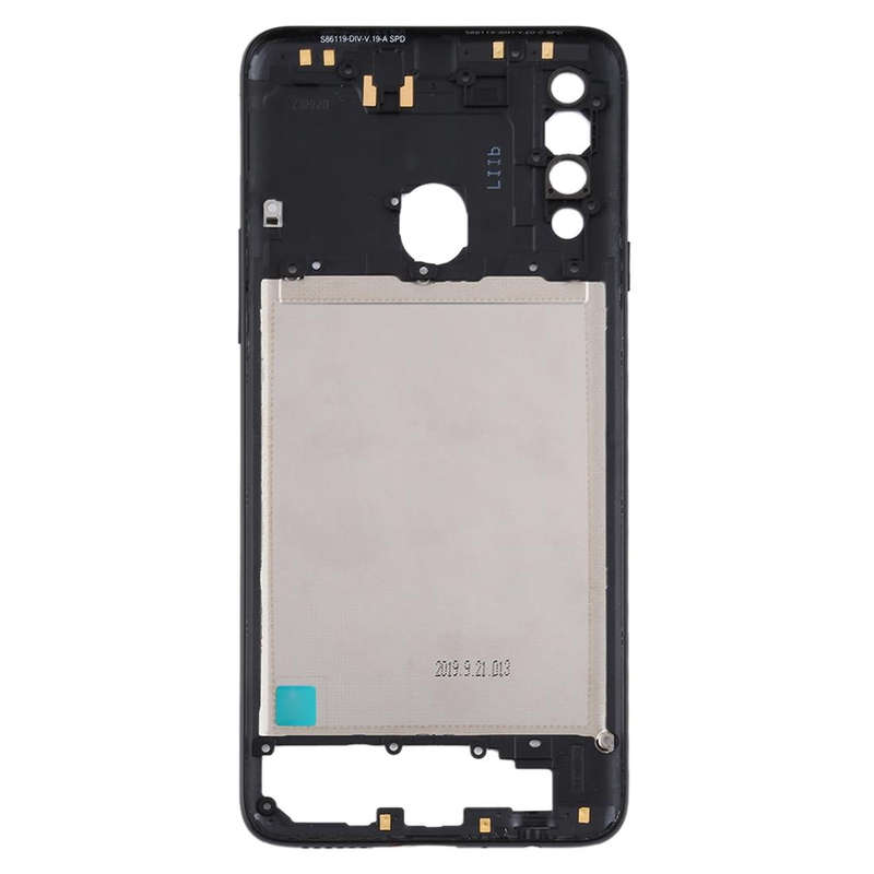 For Samsung Galaxy A20s  Middle Frame Bezel Plate (Black)