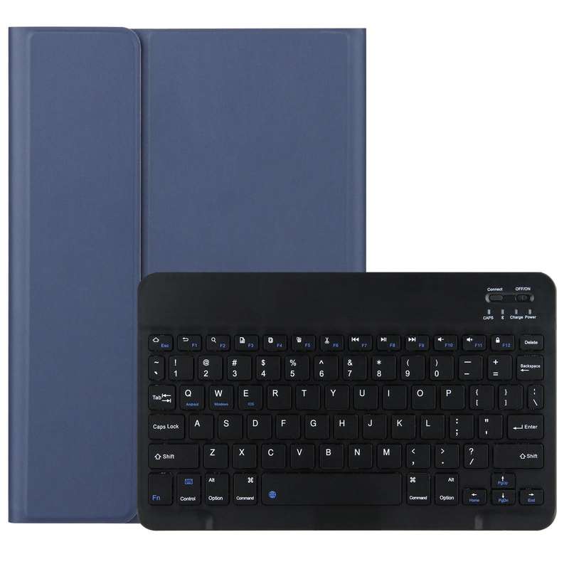 M10 2 in 1 Removable Bluetooth Keyboard + Leather Tablet Case with Holder for Lenovo Tab M10 TB-X...