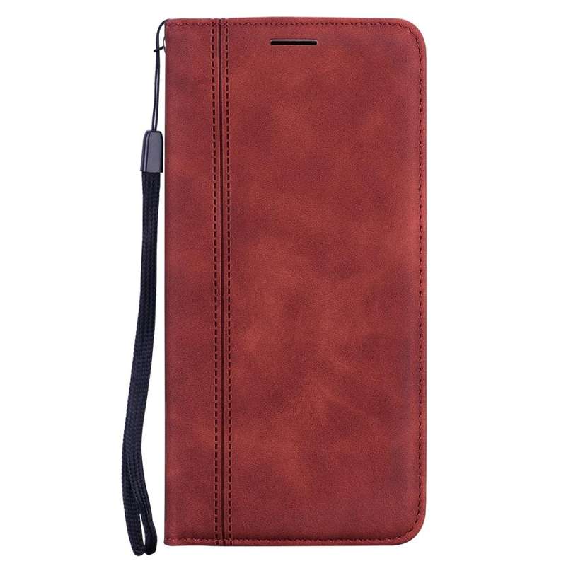 For iPhone 11 Pro Max Frosted Business Magnetic Horizontal Flip PU Leather Case with Holder & Car...