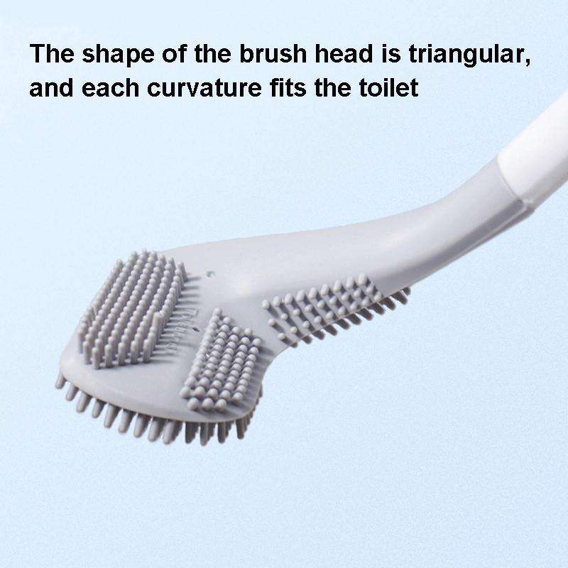 Golf Toilet Brush With Self-Opening And Closing Water-Proof Base(Blue)